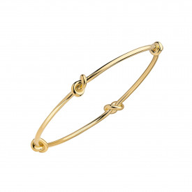 Stříbrný náramek Love Knot Gold