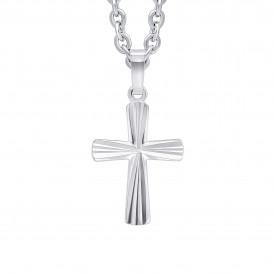 Stříbrný přívěsek Diamond Cut Detailed Cross